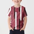 thumbnail image 2 of VOAVEKE Shirts Chemises pour Garçons, Chemises pour Garçons, T - Graphiques Athlétiques Unis à Manches Courtes d'Été pour Garçons Rouge 4-5 Ans, 2 of 4