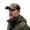 Coffee, variant on Mens Black Faux Leather Baseball Cap With Small Patch Detail Smooth Adjustable Classic Daily Outdoor Headwear