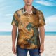 thumbnail image 2 of Fotbe Antique Map Adventure Scene Camisa Hawaiana para Hombre Unisex – Camisa Casual de Verano con Botones de Manga Corta de Algodón y Lino,Large, 2 of 7