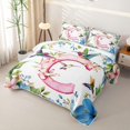 thumbnail image 3 of Castle Fairy Floral Letter C Hummingbird Quilt King for Adults,Spring Garden King Coverlet Set, 3 of 7