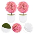 thumbnail image 1 of KAKOWELY 2Ud Planta Falsa En Maceta Color Rosa Bonsái Artificial Para Interior Hogar Oficina, 1 of 6