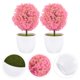 thumbnail image 1 of KAKOWELY 2Ud Planta Falsa En Maceta Color Rosa Bonsái Artificial Para Interior Hogar Oficina, 1 of 6