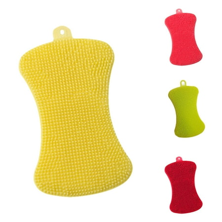 

Yache Creative Silicone Dish Brush Kitchen Washer Anti-Bacterial Cleaning Scrubber