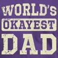 thumbnail image 3 of CafePress - Vintage World's Okayest Dad Dark T Shirt - Men's Classic Graphic Cotton T-Shirt, 3 of 4