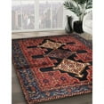 thumbnail image 3 of Ahgly Company Machine Washable Indoor Rectangle Traditional Brown Area Rugs, 5' x 7', 3 of 7
