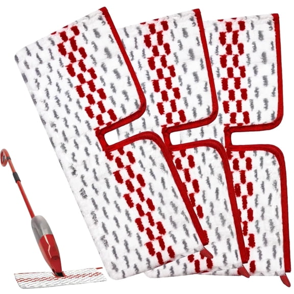 3 Pack Microfiber Spray Mop Pads Compatible with Promist MAX Reusable Spray Mop Refills for Ocedar ProMist Dust Mop,Dual-Action Washable Flip Mop Pads Replacement for Dry Wet Floor Cleaning