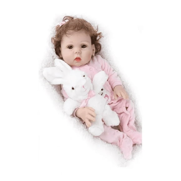 Muñeca Bebé Silicona Bebé Reborn Para Niñas Auxtoo rosa