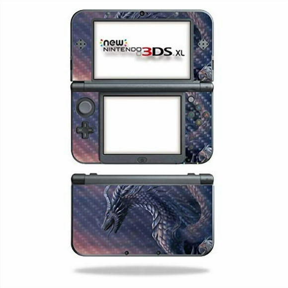 MightySkins Peau en Fibre de Carbone pour Nintendo New 3DS TG (2015) - Dragon Fantasy / Protecteur, Finition en Fibre de Carbone Texturée Durable / Facile à Appliquer, Enlever et Changer les Styles / Fabriqué aux États-Unis
