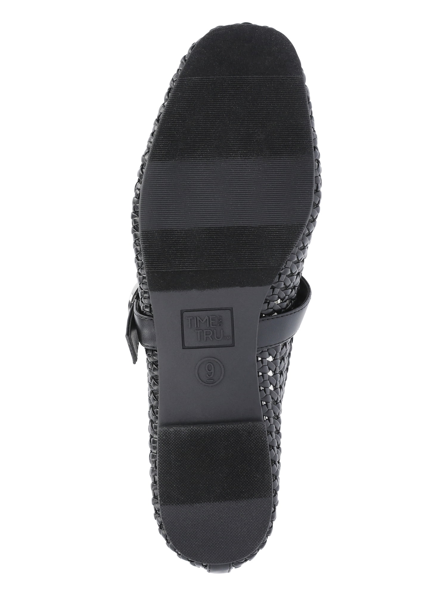 Time and Tru Women's Woven Ballet Flats