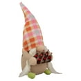 thumbnail image 4 of Northlight 9" Pink and Orange Plaid Springtime Gnome, 4 of 5