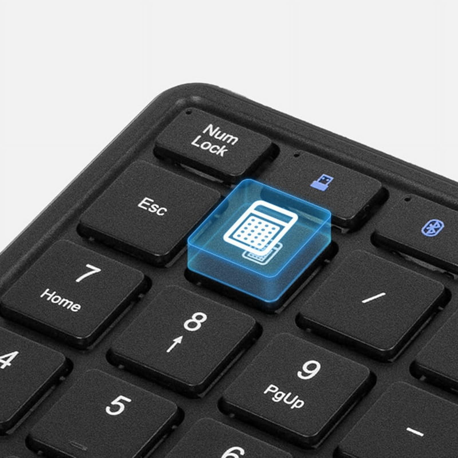 Katigan Bluetooth Numeric Keyboard with Touchpad Rechargeable USB Wireless Numeric Keyboard for Android, Windows, IOS