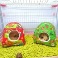 thumbnail image 1 of Hamster Hedgehog Guinea Pig Cave Bed Nest Hideout, Small Animals Cage Supplies Warm House, 1 of 8