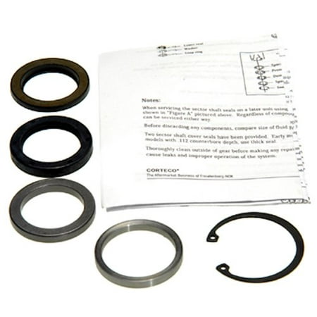 Lower Gear Case Seal - Edelmann 8531 Power Steering Gear Box Lower Pitman Shaft Seal Kit