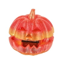 1 1/2" 3D-Printed Bright Orange Pumpkin Clicker Fidget Toys - 12 Pieces