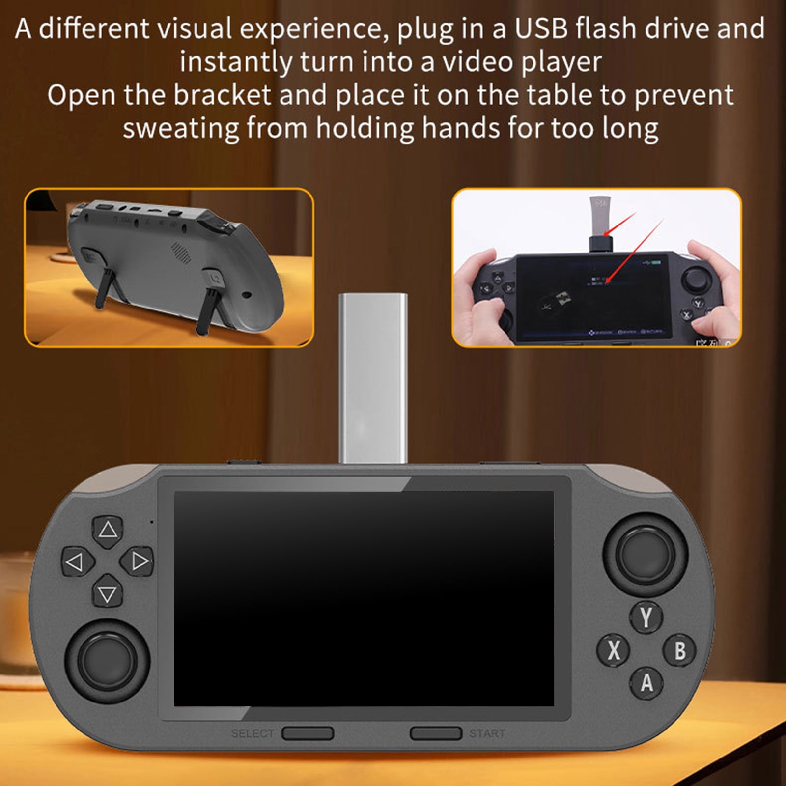 Ergonomic Handheld Game with 4.5inch Widescreen Preloaded & Travel-Friendly Compact Design