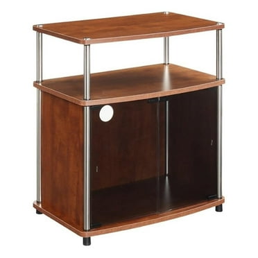 Kingfisher Lane Transitional Wood TV Stand for TVs up to 24" in Cherry