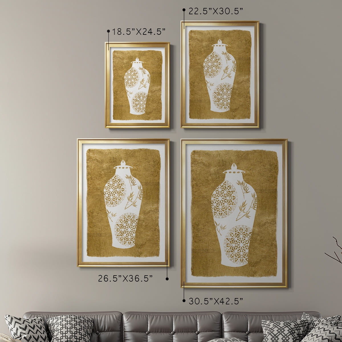 Golden Urn II Premium Classic Framed Print - Ready to Hang