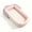 Pink, variant on Loevin Baby Lounger for Newborn, Portable Breathable Infant Lounger for 0-12 Months Toddler, Adjustable Size Home Travel Dual-Purpose Baby Nest (Navy Blue)
