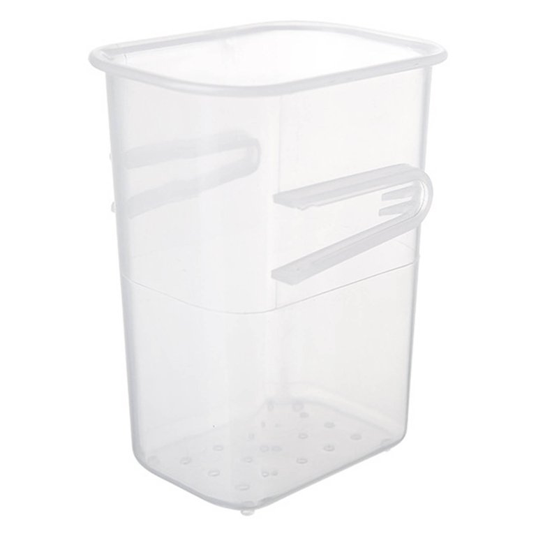 Poeland Refrigerator Organizer Box, Fridge Side Door Storage Containers  Plastic Translucent Pack of 3