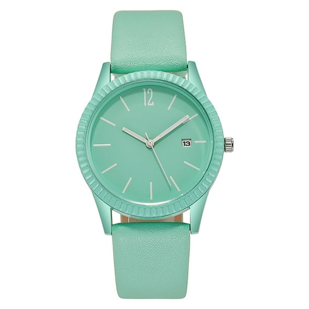 Reloj de cuarzo de moda con cinturón de calendario luminoso a prueba de agua para mujer Wmkox8yii gfajkfgbkjabf841