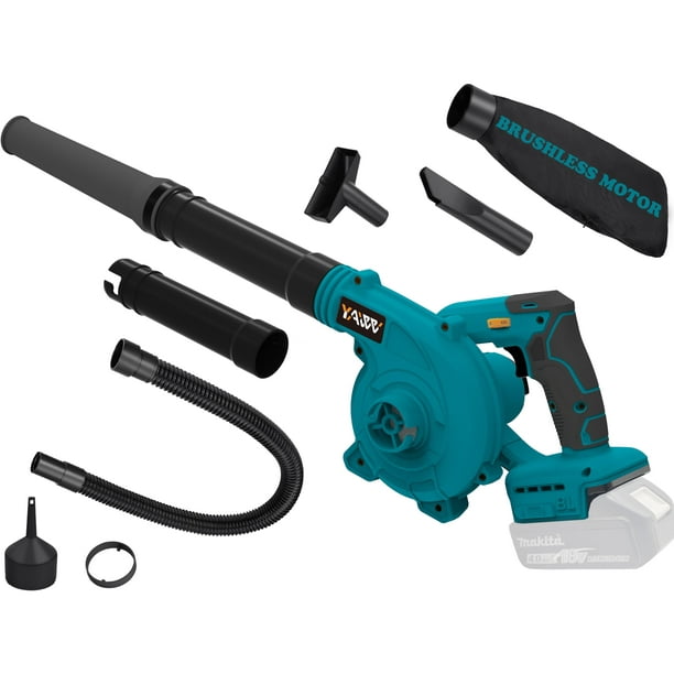 Soplador de hojas inalámbrico YAWV para batería Makita de 18 V, 180 MPH