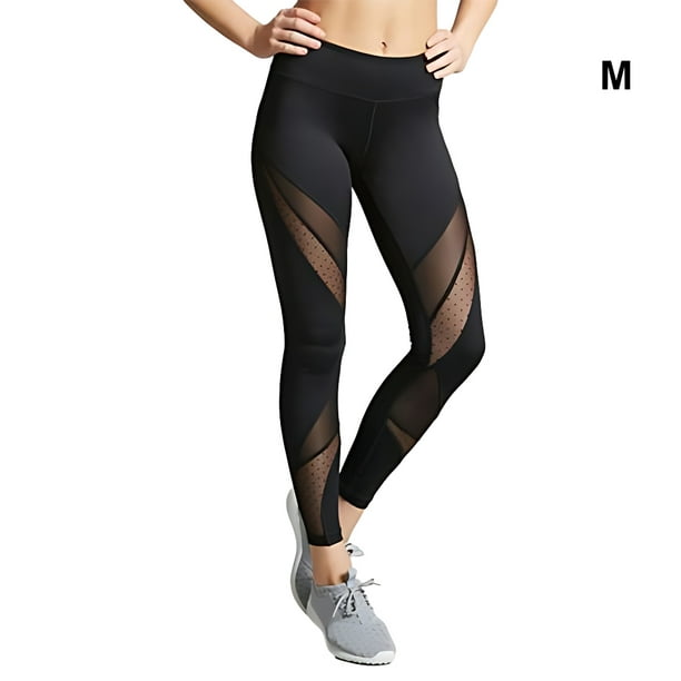 Redempat Black Stylish Sport Leggings For Women Look Good And Feel During  Workout Wide Application Polyester Black M 