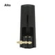 thumbnail image 3 of Greeniant Tapa de clarinete de ligadura de cuero superficie lisa hebilla de junta de Metal suministros de instrumentos de ayuda de entrenamiento Accesorios para instrumentos musicales Alto, 3 of 6
