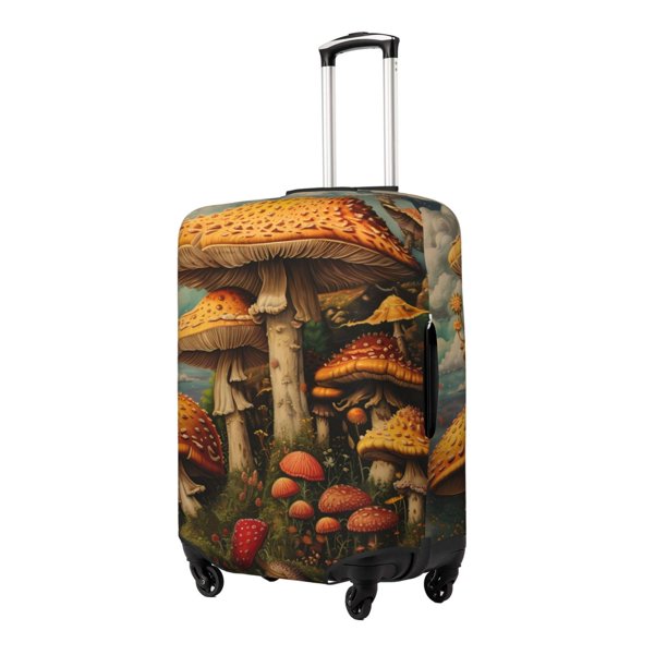 Fotbe Vintage Cloud Mushroom Funda Protectora para Equipaje, Antirrayones y Resistente a la Suciedad, Compatible con Maletas de 18 a 32 Pulgadas-Small