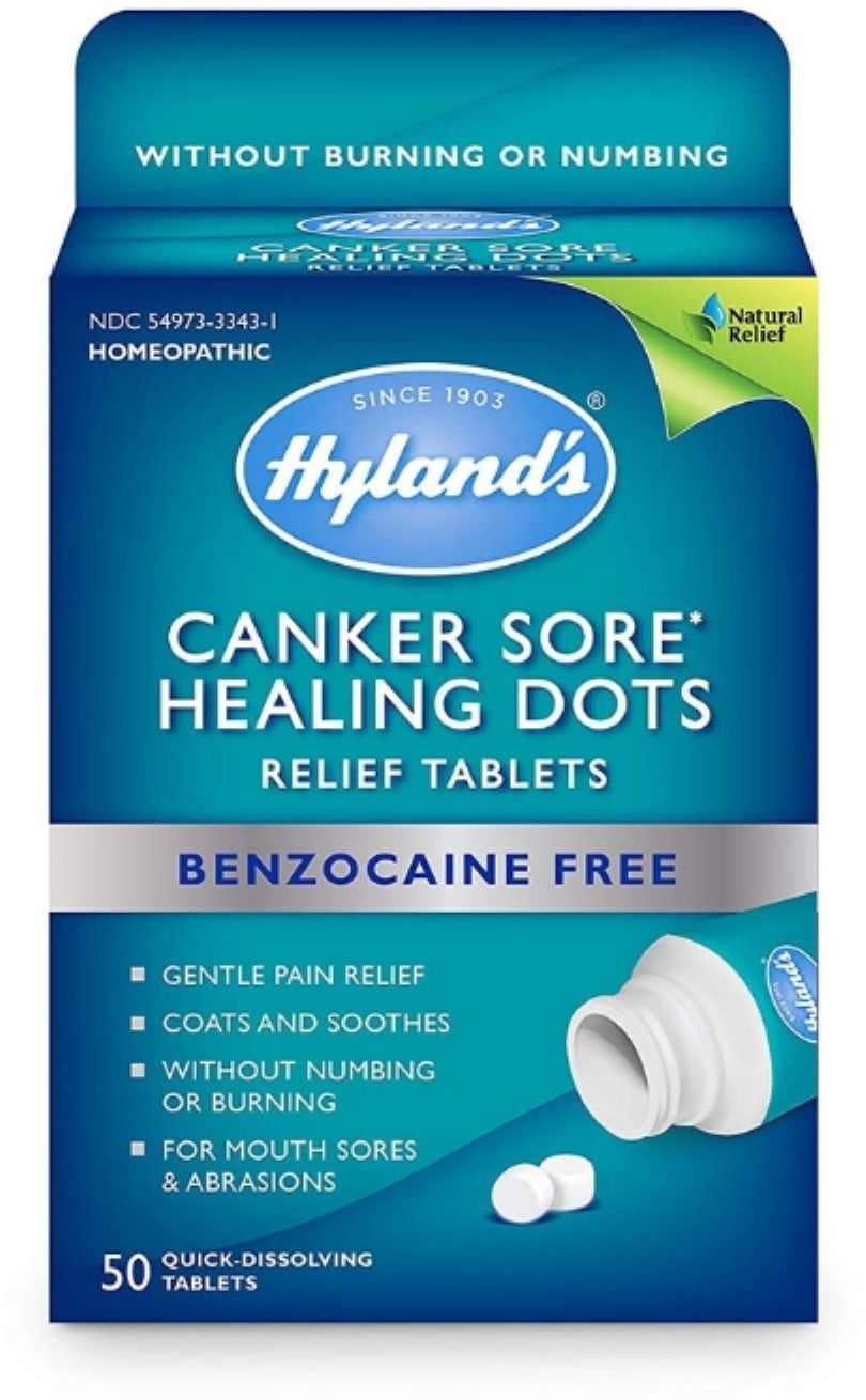 Hylands Canker Sore Treatment Natural Pain Relief Of Mouth Ulcers And