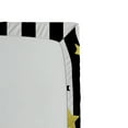 thumbnail image 3 of Ambesonne Striped Fitted Sheet, Vertical Lines Stars, Full Size, Black White and Yellow, 3 of 3