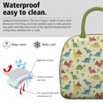 thumbnail image 3 of Womens LightYellow Cartoon Dinosaurs Volcanoes Palm Trees Pattern Lunch Box for Work,Insulated Lunch Bag for Women,Loncheras Para Mujer,Leakproof Adult Lunch Bag for Work,Beach,Travel,Picnic,Camping, 3 of 7