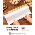 thumbnail image 4 of Katbite Heavy Duty Parchment Paper Roll for Baking, 15 in x 210 ft, 260 Sq.Ft Baking Paper with Slide Cutter, Easy to Cut & Non-Stick Cooking Paper for Bread, Cookies, Air Fryer, Steaming, Grilling, 4 of 8