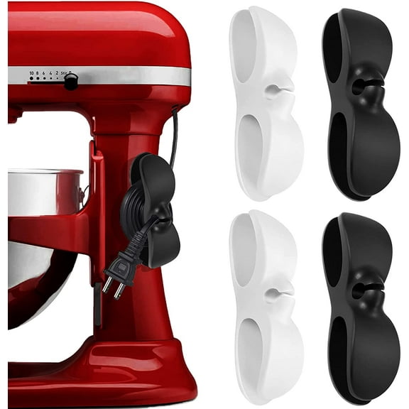 Newest Cord Organizer for Kitchen Appliances - 4 Pack Cord Winder | Cord Holder | Cord Wrapper | Cord Wrap | Appliance Cord Organizer Stick On Mixer,Coffee Maker,Pressure Cooker and Air Fryer