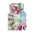 thumbnail image 4 of Tank Women Tie Dye Tank Tops Sleeveless Tank Shirt Loose Fitting Tank Tops Printed Blouse Shirt Dressy Tanks, 4 of 4