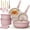 Pink, variant on Nonstick Cookware Set with Removable Handle, Stackable Pots and Pans Set, Aluminum Kitchen Cookware for Induction, Gas and Ceramic Stovetops