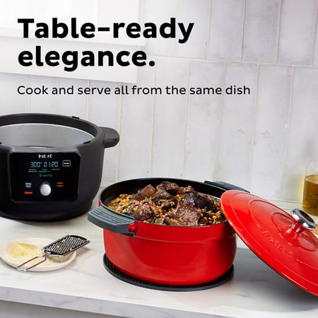 Instant Pot - Precision 5-in-1 Electric Dutch Oven - Cast Iron - Red