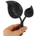 thumbnail image 2 of 4Pcs Curtain Rod Finials Black Plastic for Home Decoration, 2 of 8