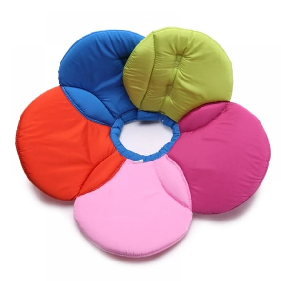 Pet Recovery Cone Collar for Dogs & Cats, Flower Design Anti-Lick Wound Protection Neck Collar, Post-Surgery Elizabethan Circle