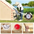 thumbnail image 6 of Lilypelle 4-6 Person Blow Up Inflatable Tent with Stove Jack, Hot Tent for Camping with Hand Pump, Waterproof Inflatable Camp Tent with Mesh Windows, Easy Setup Glamping Inflatable House, 6 of 11