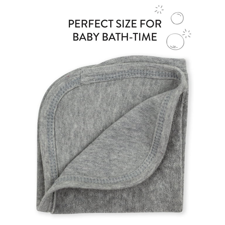 Honest Baby Clothing Ten Pack Organic Cotton Baby Terry Washcloths