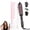 Black, variant on Thermal Brush, FLYZEMAA 1 1/2 inch Heated Round Brush with 3 Temperature Settings, Easy to Create Blowout Look, Pouch and Dual Voltage for Travel(Pink)