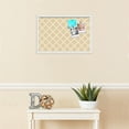 thumbnail image 3 of PinPix 24x16 Custom Cork Bulletin Board Diamond Modern Pattern Beige Poster Board Has a Fabric Style Canvas Finish, Framed in Diamond Modern Pattern Beige, by ArtToFrames (PinPix-1800), 3 of 5