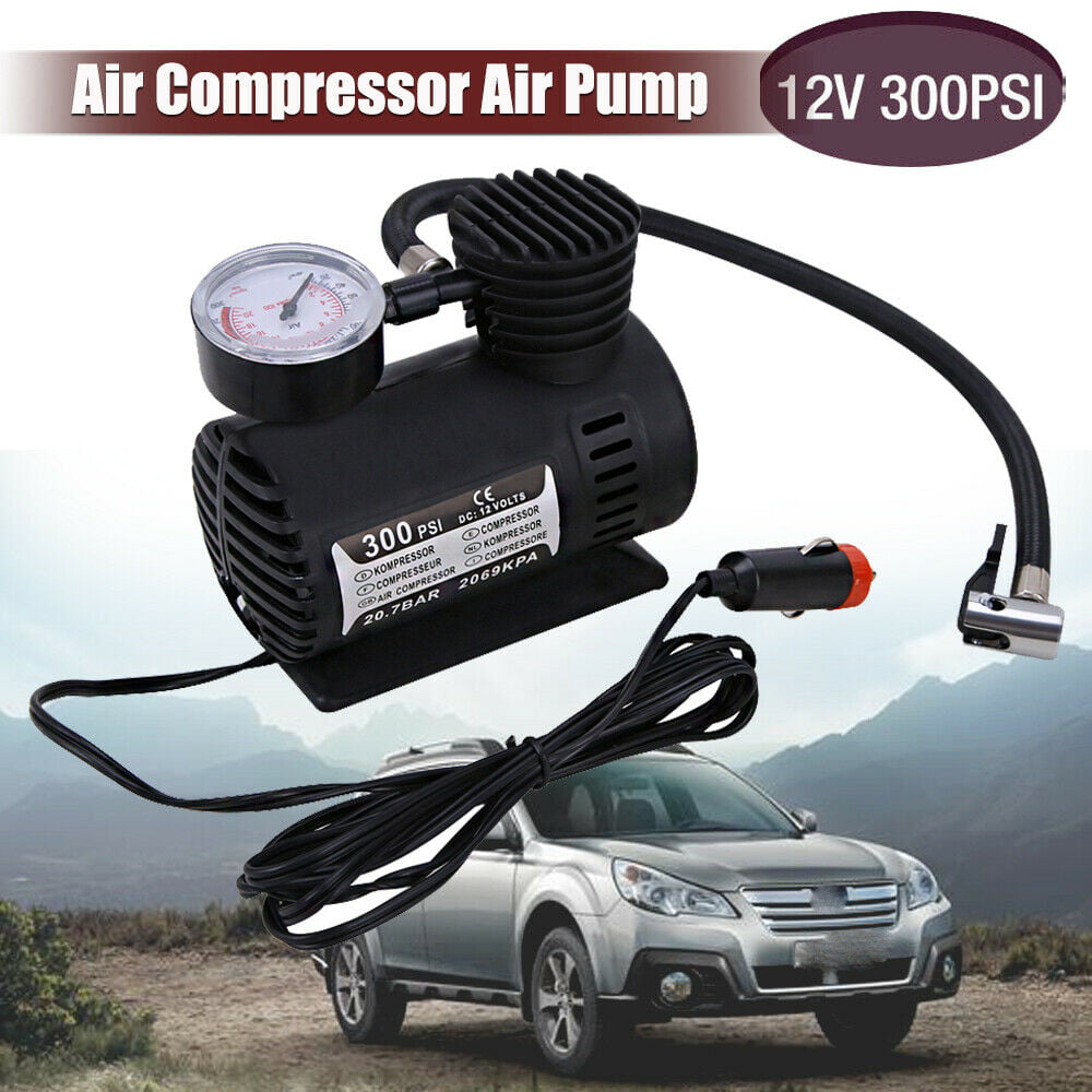 Details about   300PSI 12V Portable Mini Air Compressor Auto Car Electric Tire Air Inflator Pump 