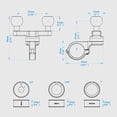 thumbnail image 6 of Aluminum Alloy Handlebar Clamp Mount Base with Double 1'' TPU Ball for Round Rails Diameter 0.5'' 0.87'' 1.0'' 1.26'', 6 of 7