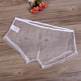 thumbnail image 2 of Wangsaura Culottes Aguichant en Maille Transparente pour Hommes, Boxeurs Transparents, 2 of 4