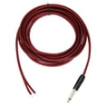 thumbnail image 1 of Cable Uxcell con conector TS chapado en oro, 16.4 pies (5 metros) de conector TS mono a extremo de cable pelado para altavoz, guitarra, escáner, equipo de audio, 1 of 6