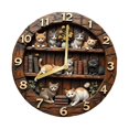 thumbnail image 4 of Reloj de pared de diseño retro, reloj colgante, diseño vintage elegante y creativo, fácil de leer. 20 centímetros, 4 of 8
