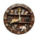 thumbnail image 4 of Reloj de pared de diseño retro, silencioso, vintage, elegante, creativo 20 centímetros, 4 of 8
