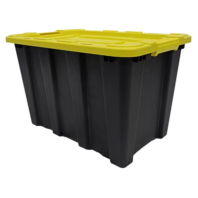 Tnarru Boîte de Rangement Organisateur de Coffre de Voiture Équipement Réutilisable Utilitaire Garage Bac de Rangement pour Randonnée Voyage Garage 60.5cmx39cmx38.5cm