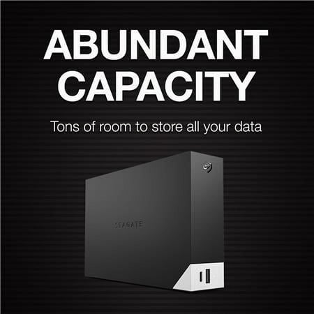 Seagate - One Touch Hub 12TB External USB-C and USB 3.0 Desktop Hard Drive with Rescue Data Recovery Services